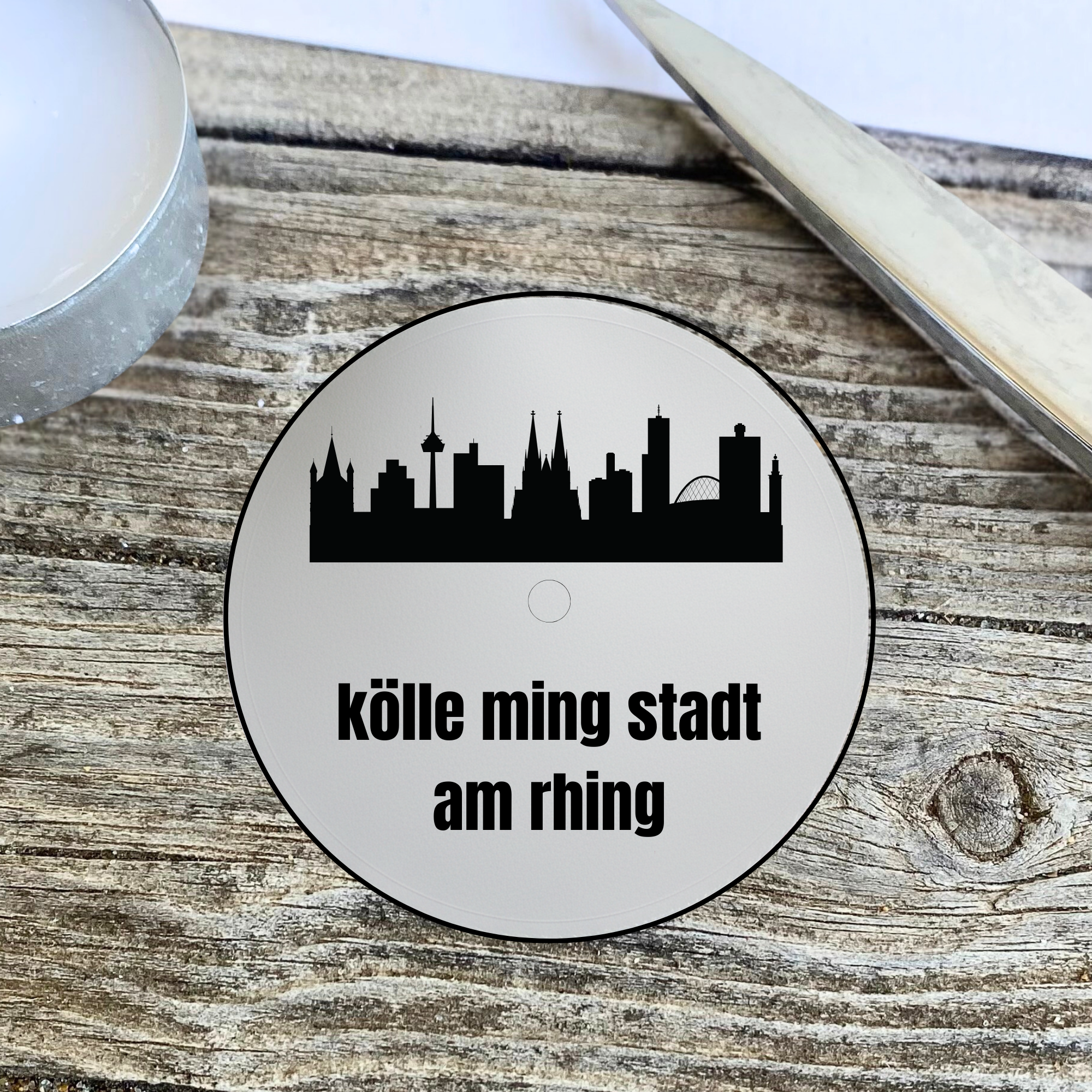 Teelichtbotschaft für MAXI Teelichter - Köln - Digitaler Download