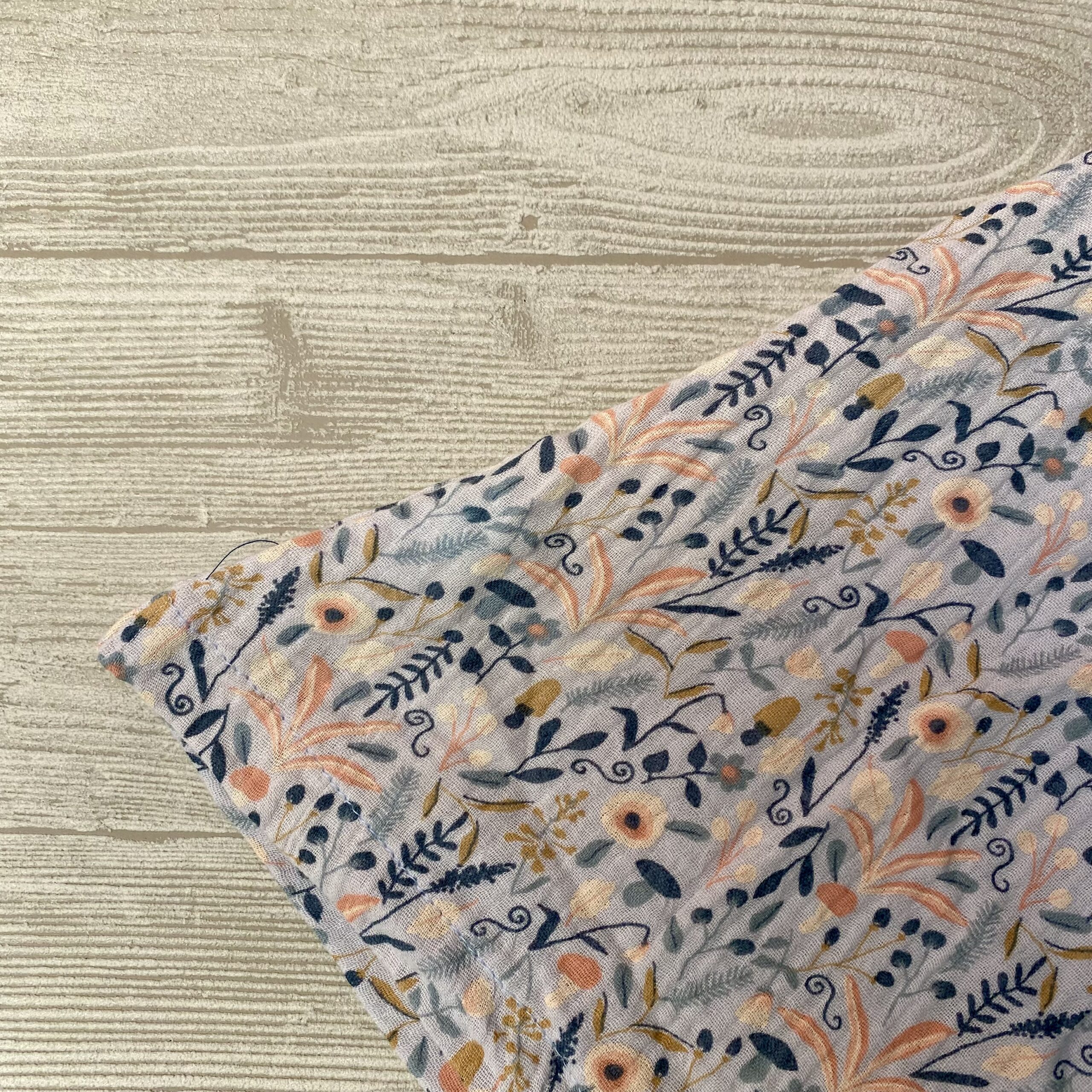 Trägerkleid aus Musselin zum Mitwachsen/ hellblau mit Blumen- 2-4 Jahre - Kleid/ Tunika/ Shirt