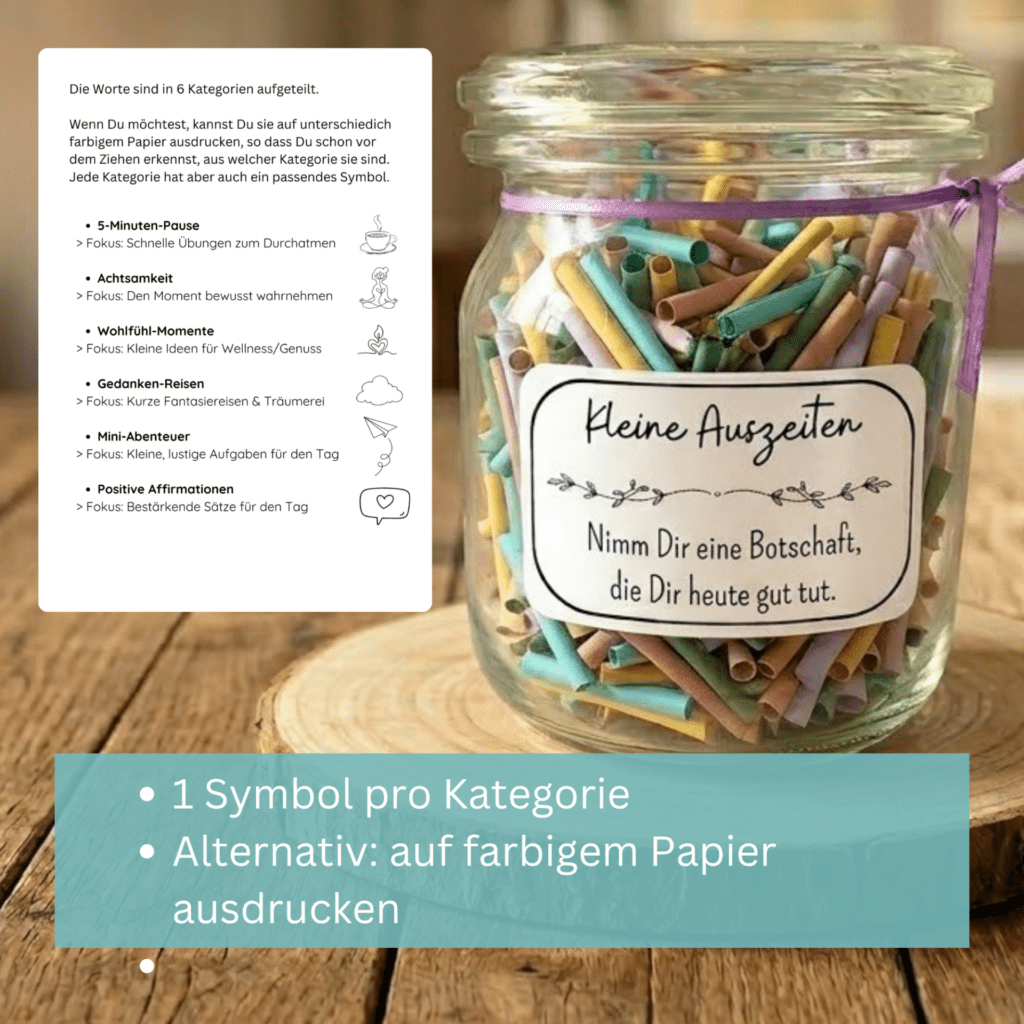 Geschenk im Glas - Kleine Auszeiten im Alltag PDF - Themen