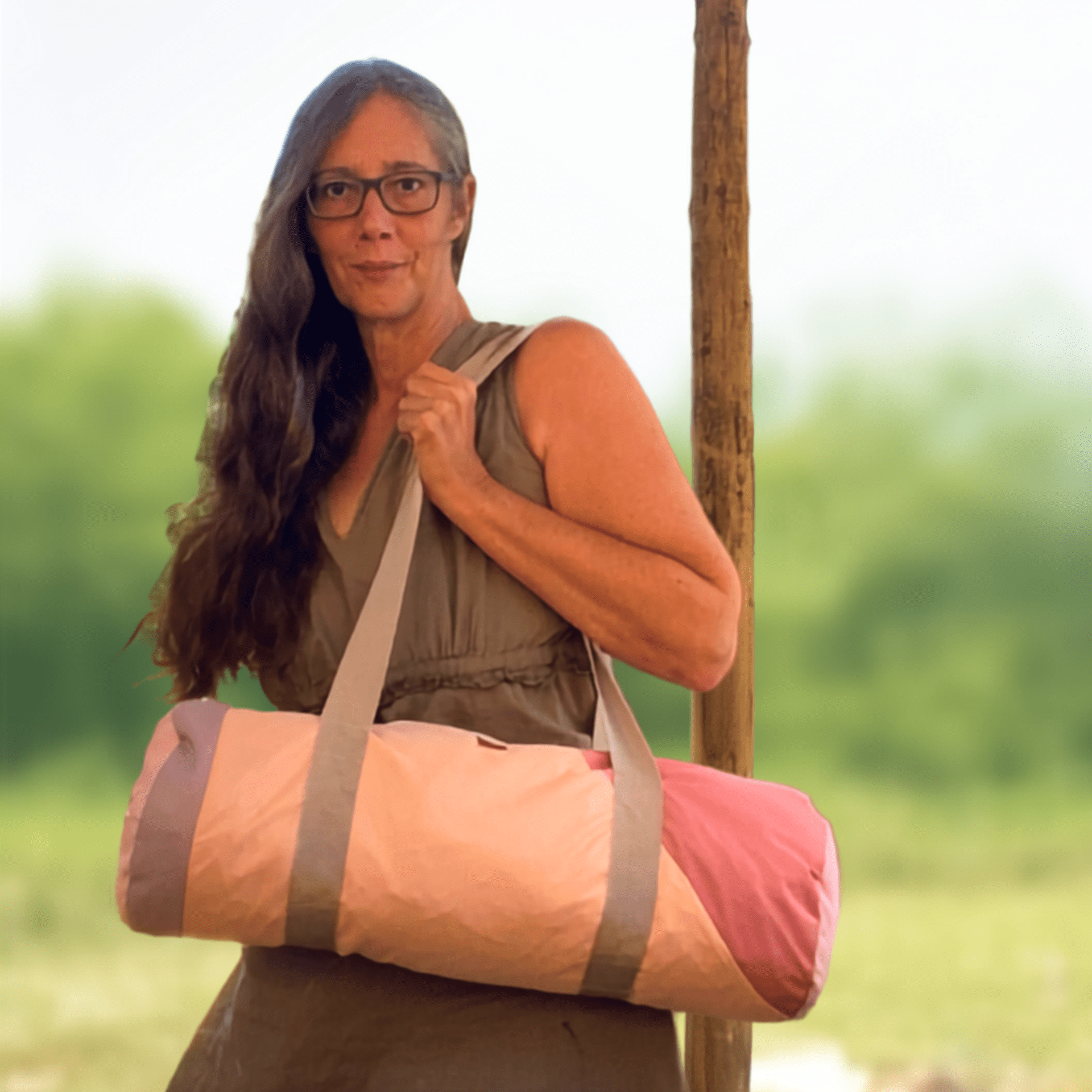 ParasolPouch Duffel Bag „Monte Clérigo" aus recyceltem Sonnenschirm – leichte wasserabweisende Reise- und Sporttasche