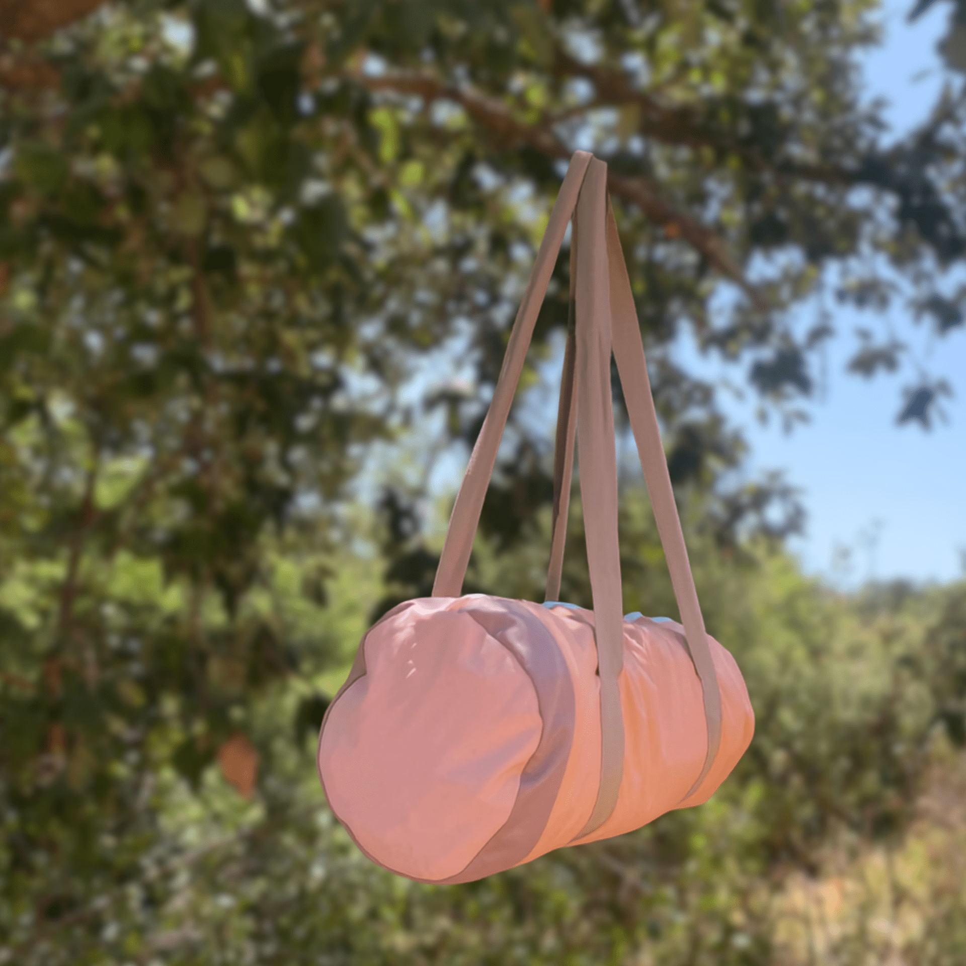 ParasolPouch Duffel Bag „Monte Clérigo" aus recyceltem Sonnenschirm – leichte wasserabweisende Reise- und Sporttasche